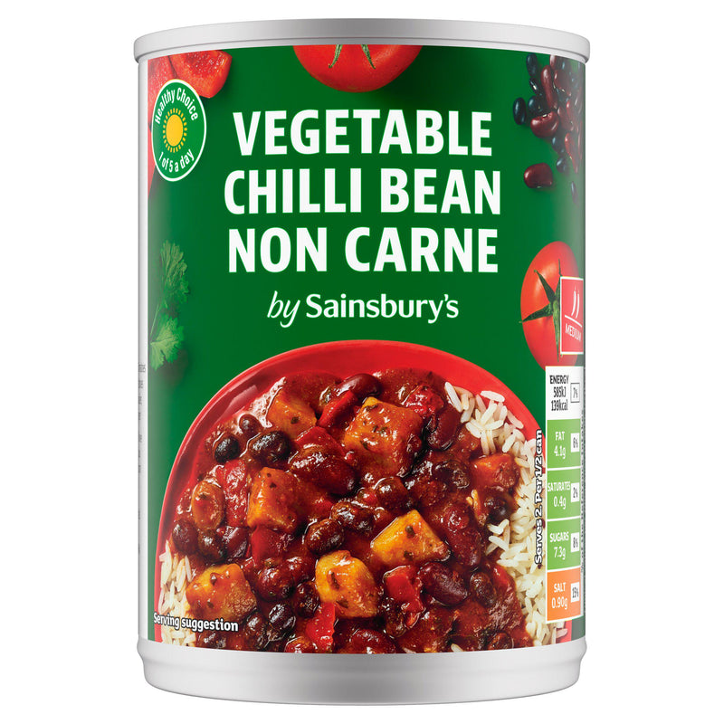 Sainsbury's Flourish Vegetable Chilli Bean Non Carne 392g - British product