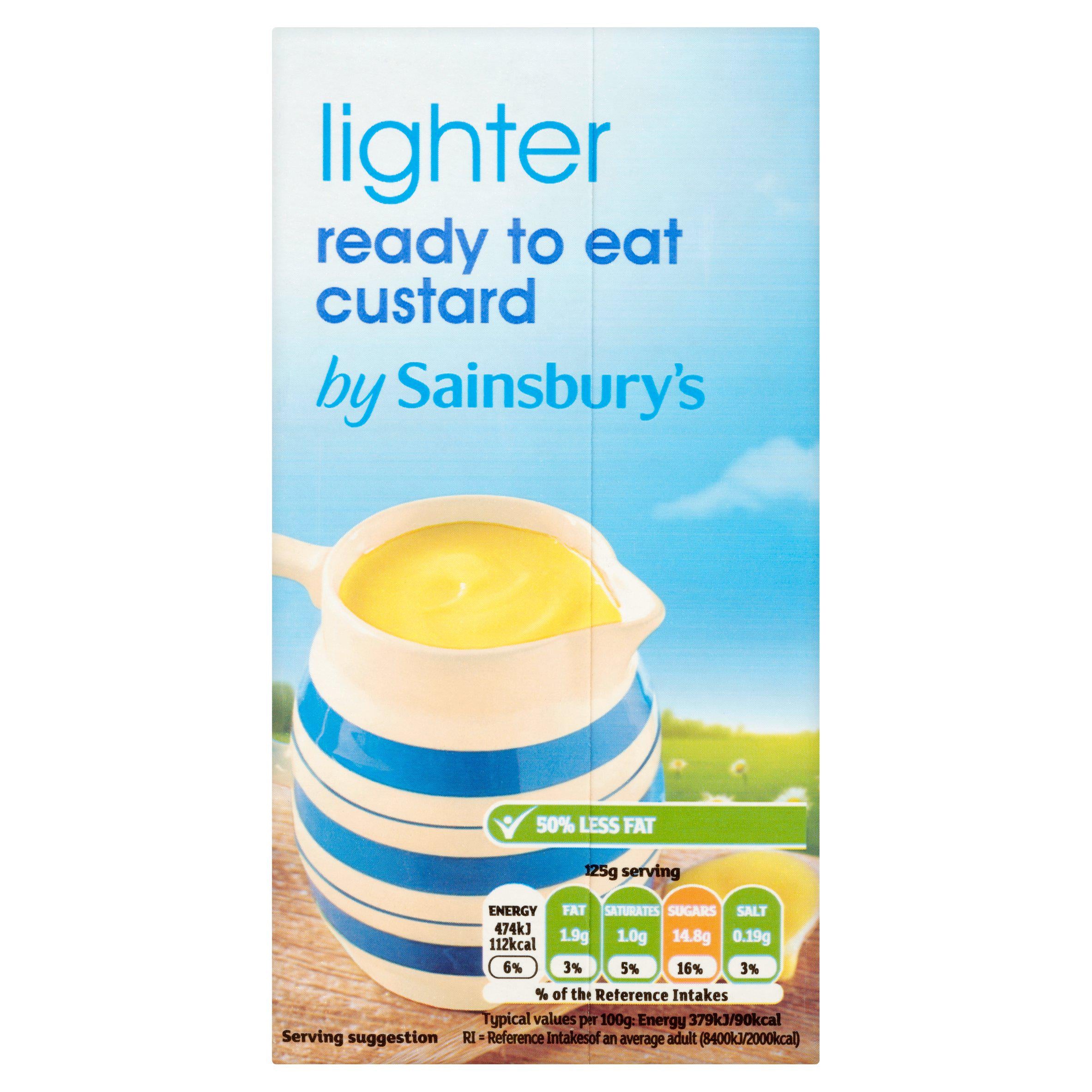 Sainsbury's lighter custard 500g - British product