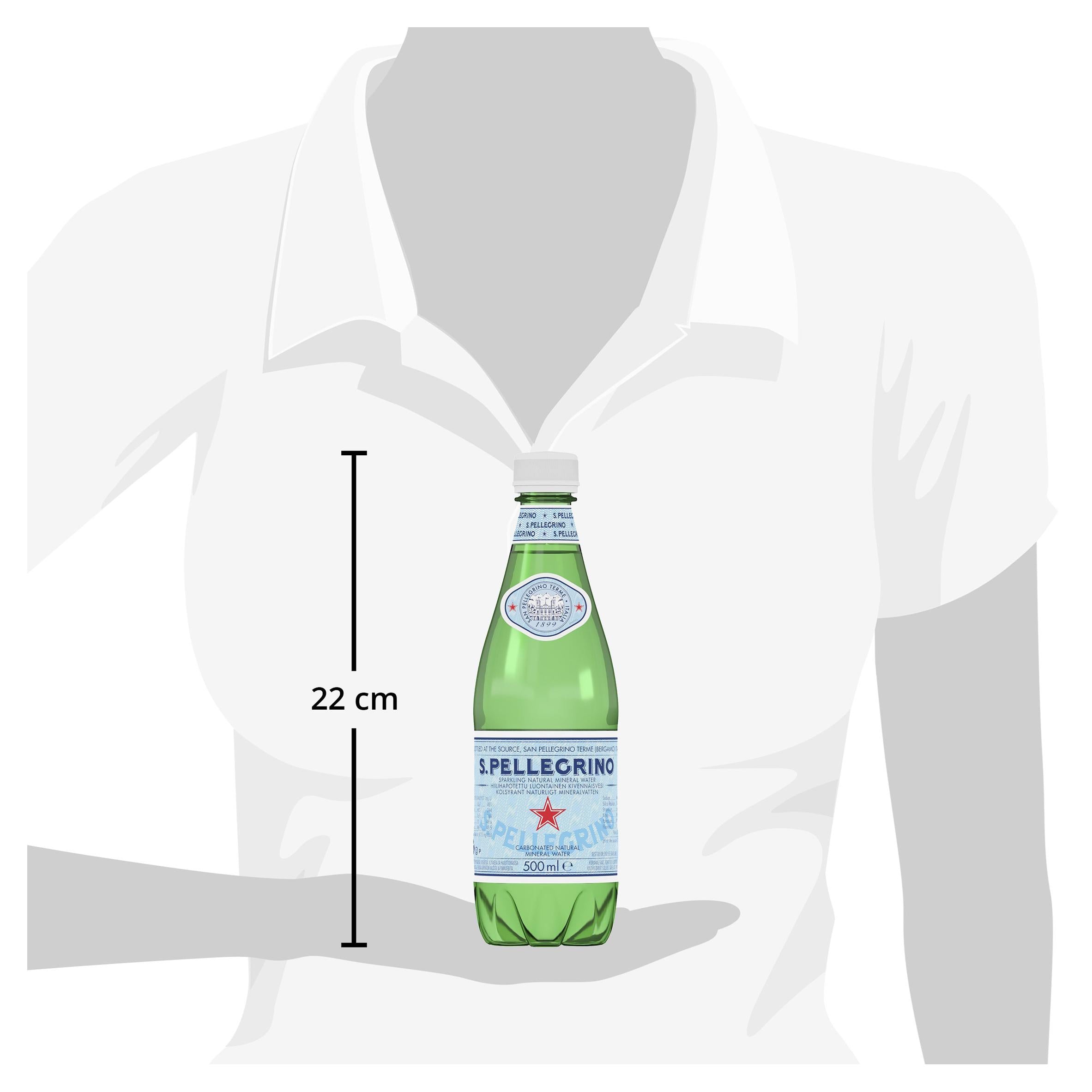 San Pellegrino sparkling mineral water 500ml (British brand)