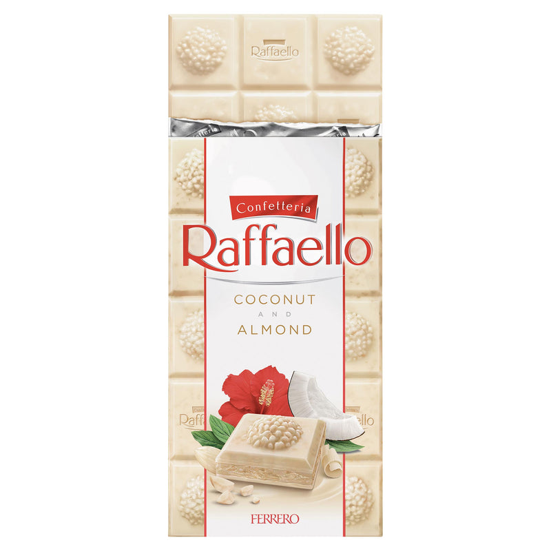 Ferrero Raffaello white chocolate bar 90g (British brand)