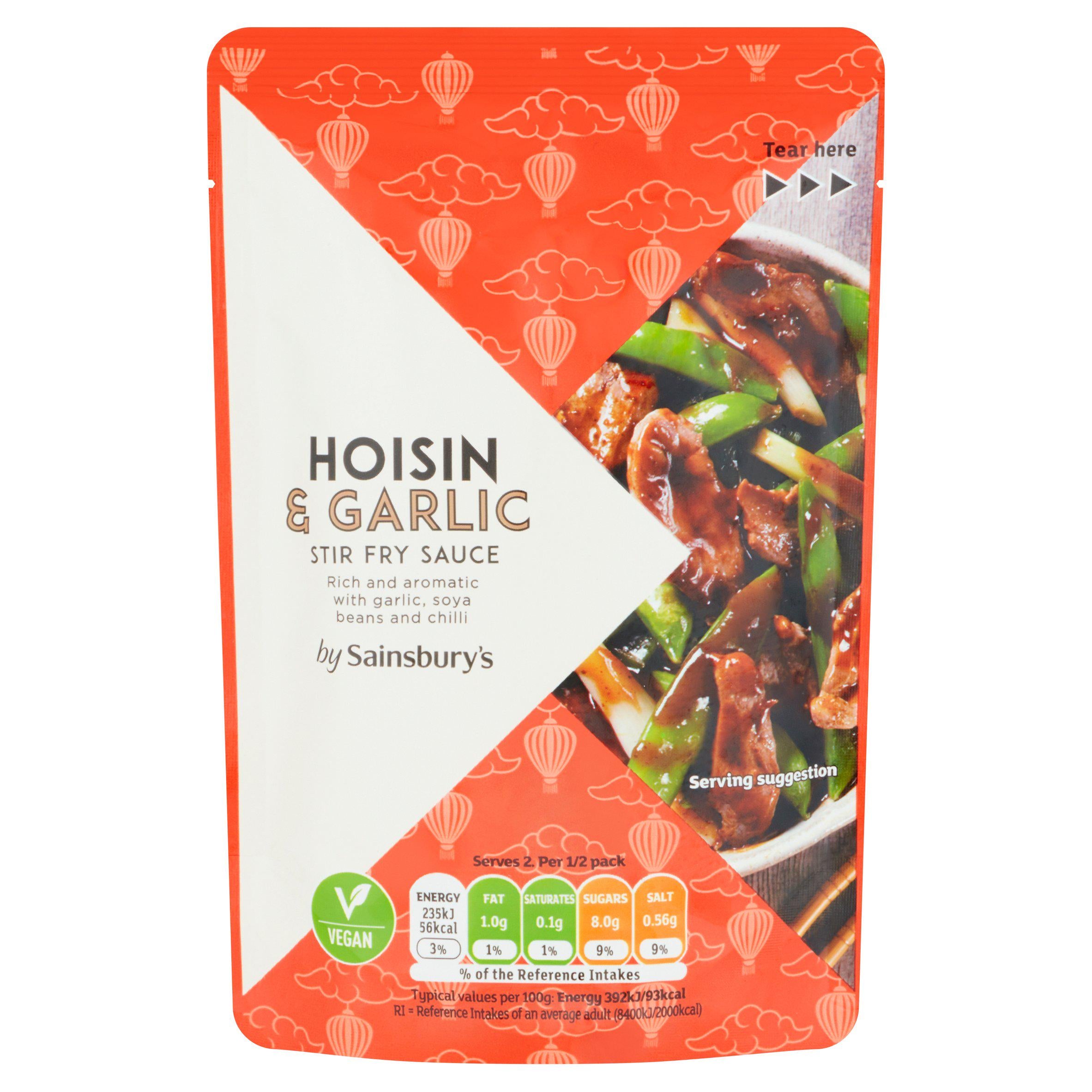 Sainsbury's Hoisin & Garlic Stir Fry Sauce 120g - British product
