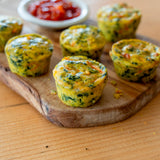 Higgidy mature cheddar and spinach mini muffins 130g, UK version