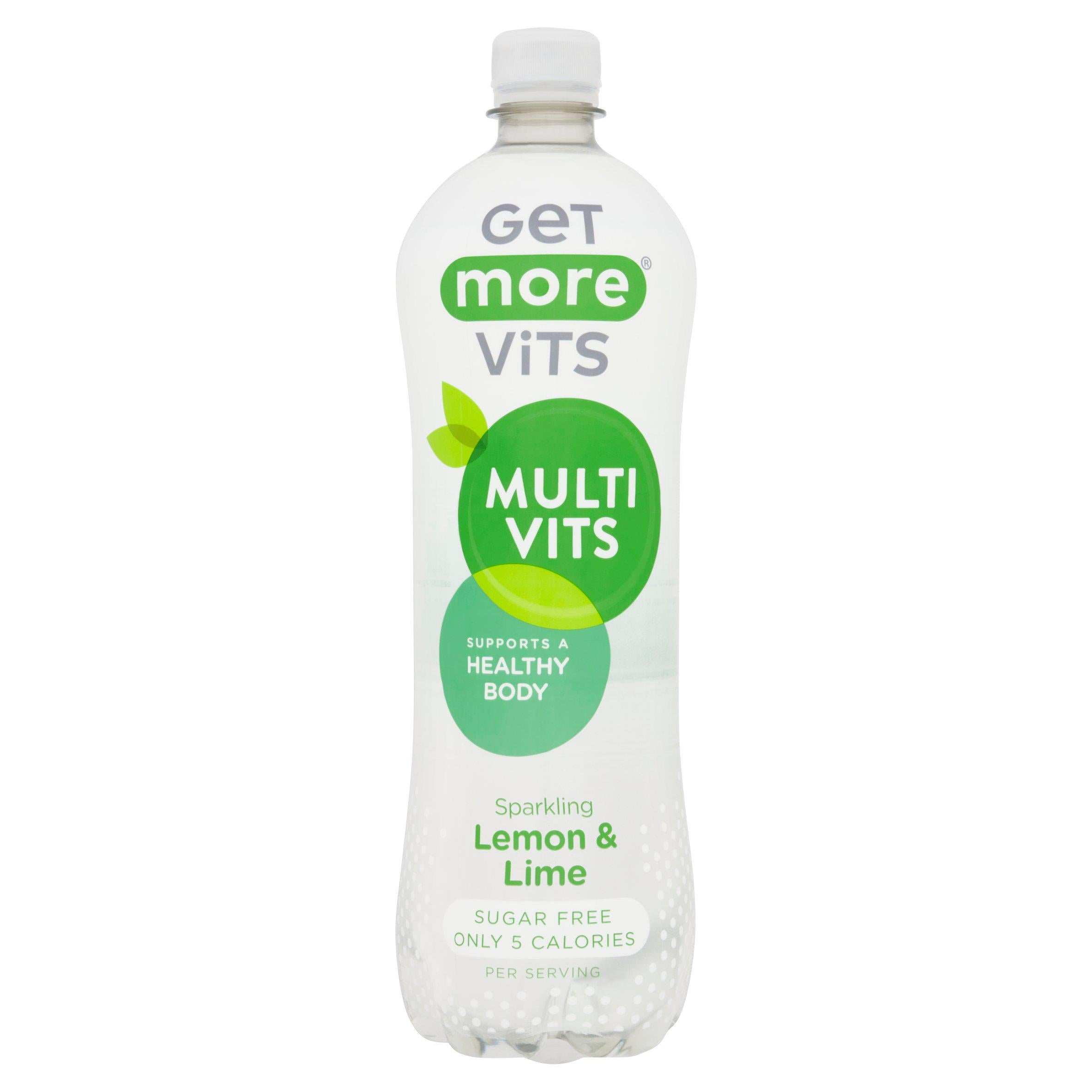 Get More Vits multivitamin sparkling lemon lime 1L (British brand)