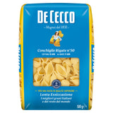 De Cecco conchiglie rigate pasta 500g - British product
