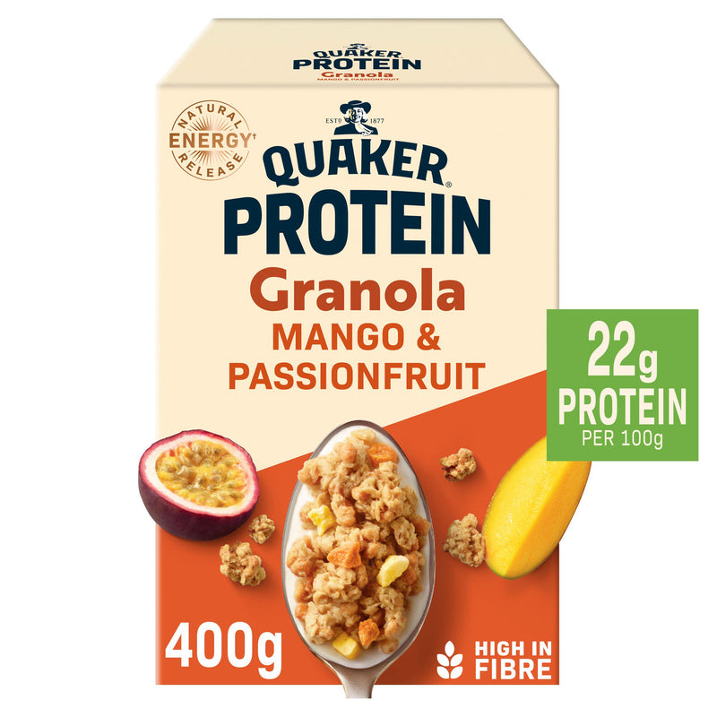 Quaker mango passionfruit protein granola 400g, UK version
