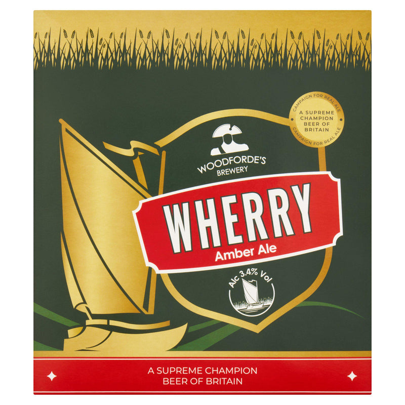 Woodforde's Wherry Amber Ale 4 x 440ml (British brand)