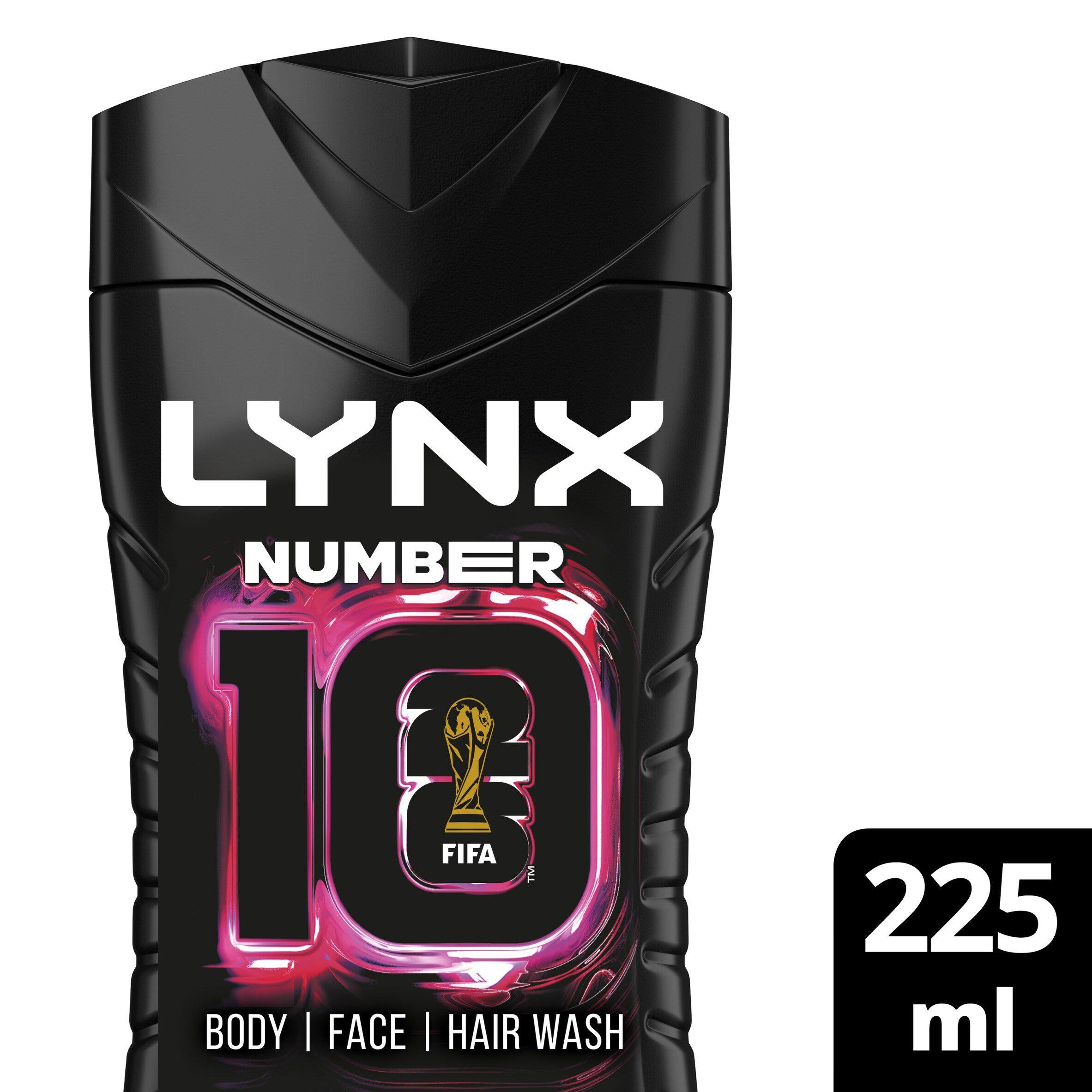 Lynx Number 10 body wash FIFA limited edition, imported from the UK