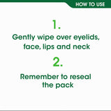 Simple Age Resisting facial wipes biodegradable 20 count, imported from the UK