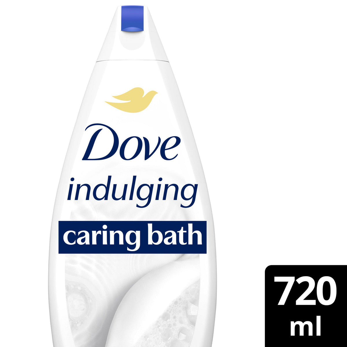 Dove Indulging Cream Bath Soak 720ml, imported from the UK