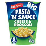Batchelors pasta pot cheese and broccoli 85g, imported from the UK