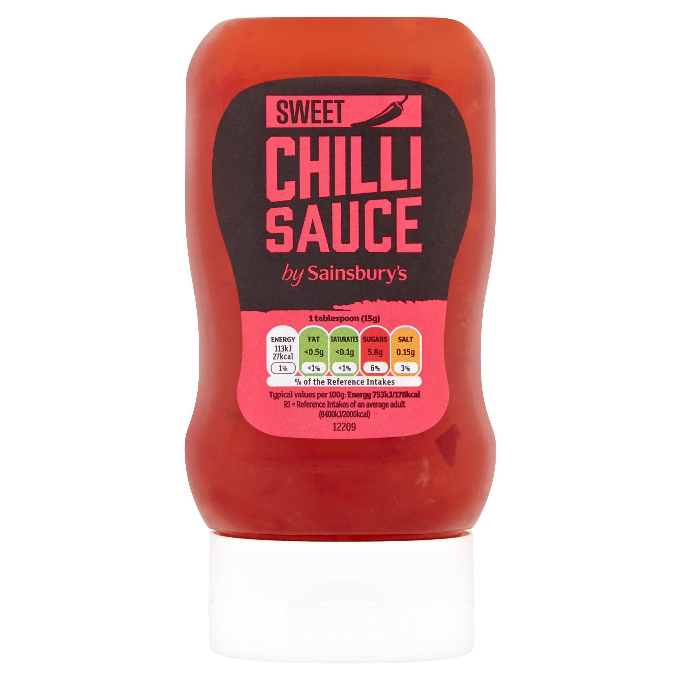 Sainsbury's sweet chilli sauce 330g bottle, UK version