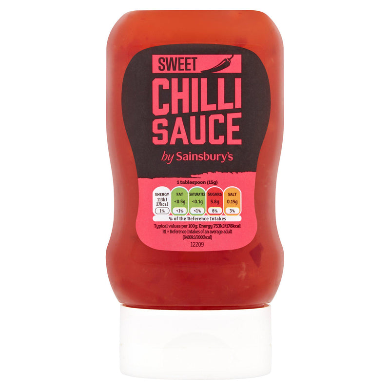 Sainsbury's sweet chilli sauce 330g bottle, UK version
