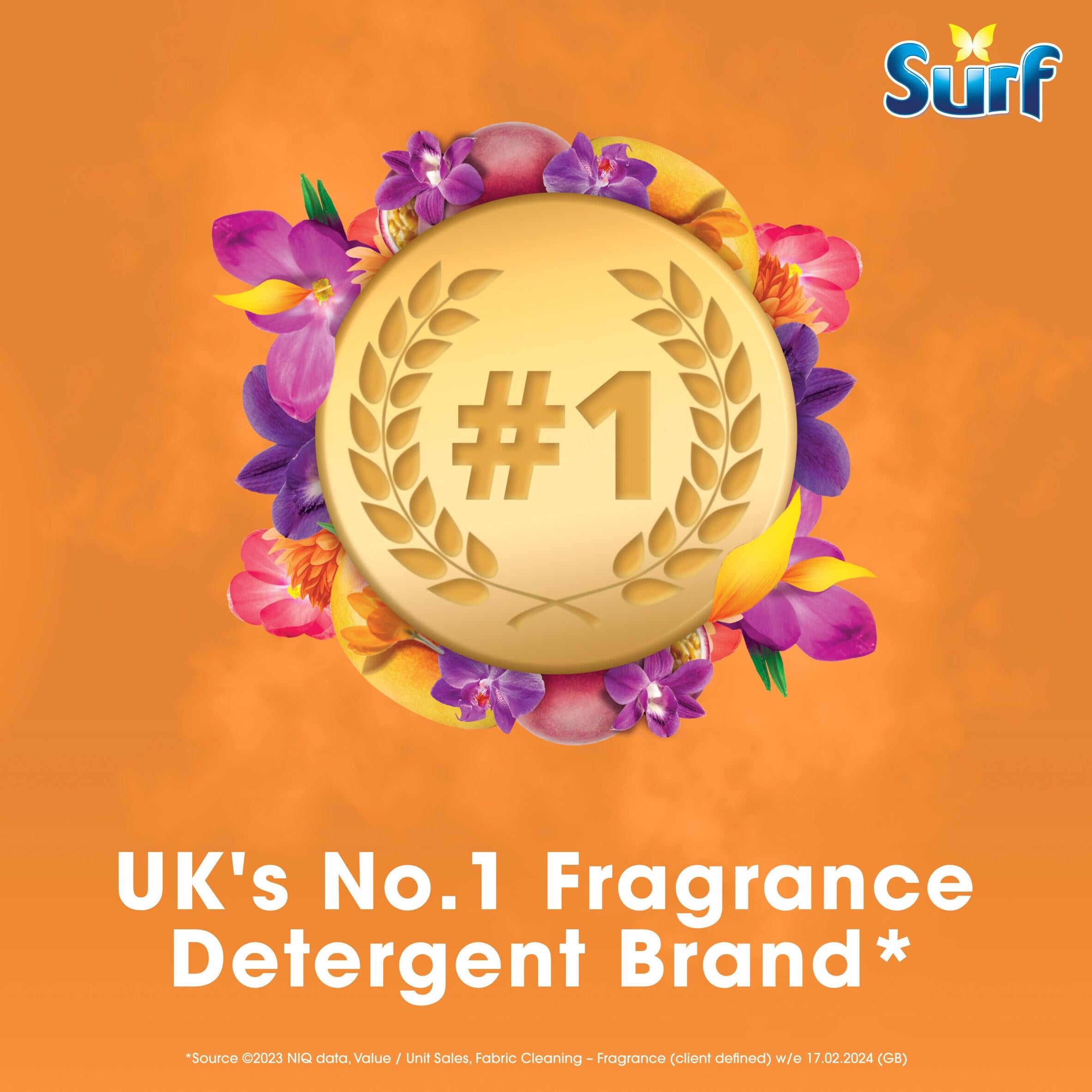 Surf Passion Bloom concentrated laundry washing liquid 1.188L (British brand)
