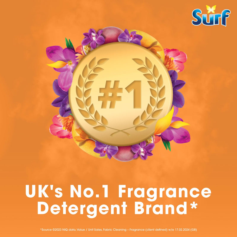 Surf Passion Bloom concentrated laundry washing liquid 1.188L (British brand)