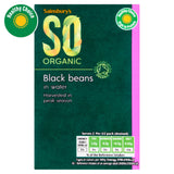 Sainsbury's organic black beans 380g (British brand)