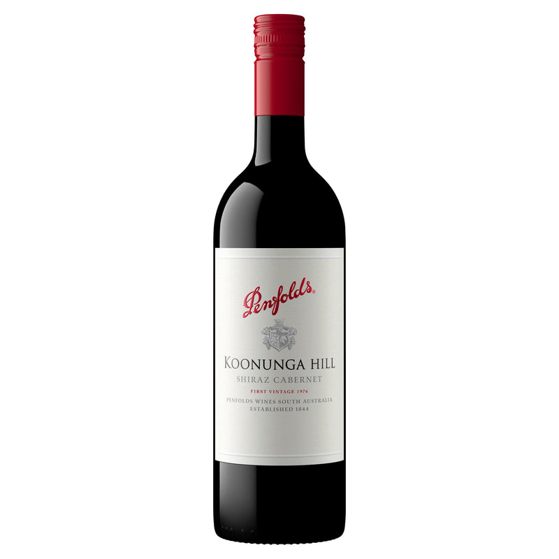 Penfolds Koonunga Hill Shiraz Cabernet red wine 75cl, UK version