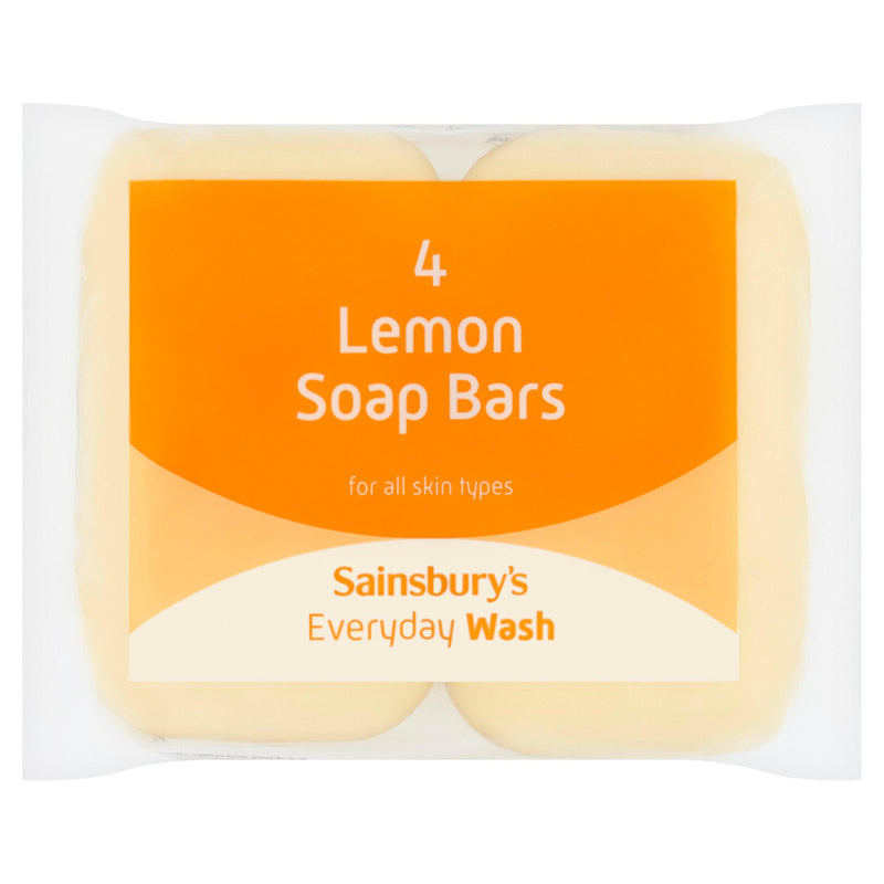 Sainsbury's lemon soap bars 4x125g, UK version