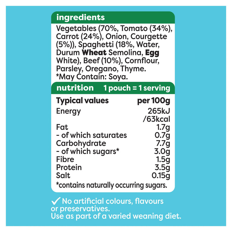 Heinz spaghetti bolognese baby food 180g, imported from the UK