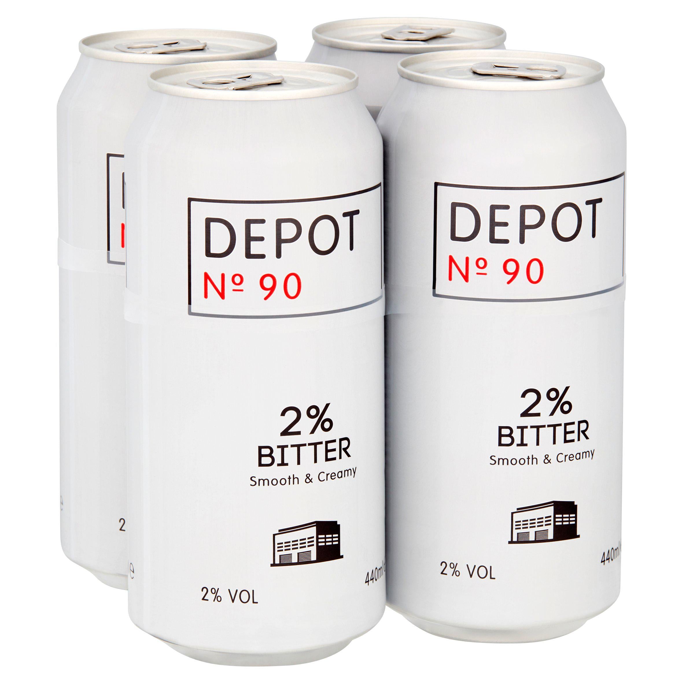 Depot No.90 bitter beer 4 pack 440ml cans - British product