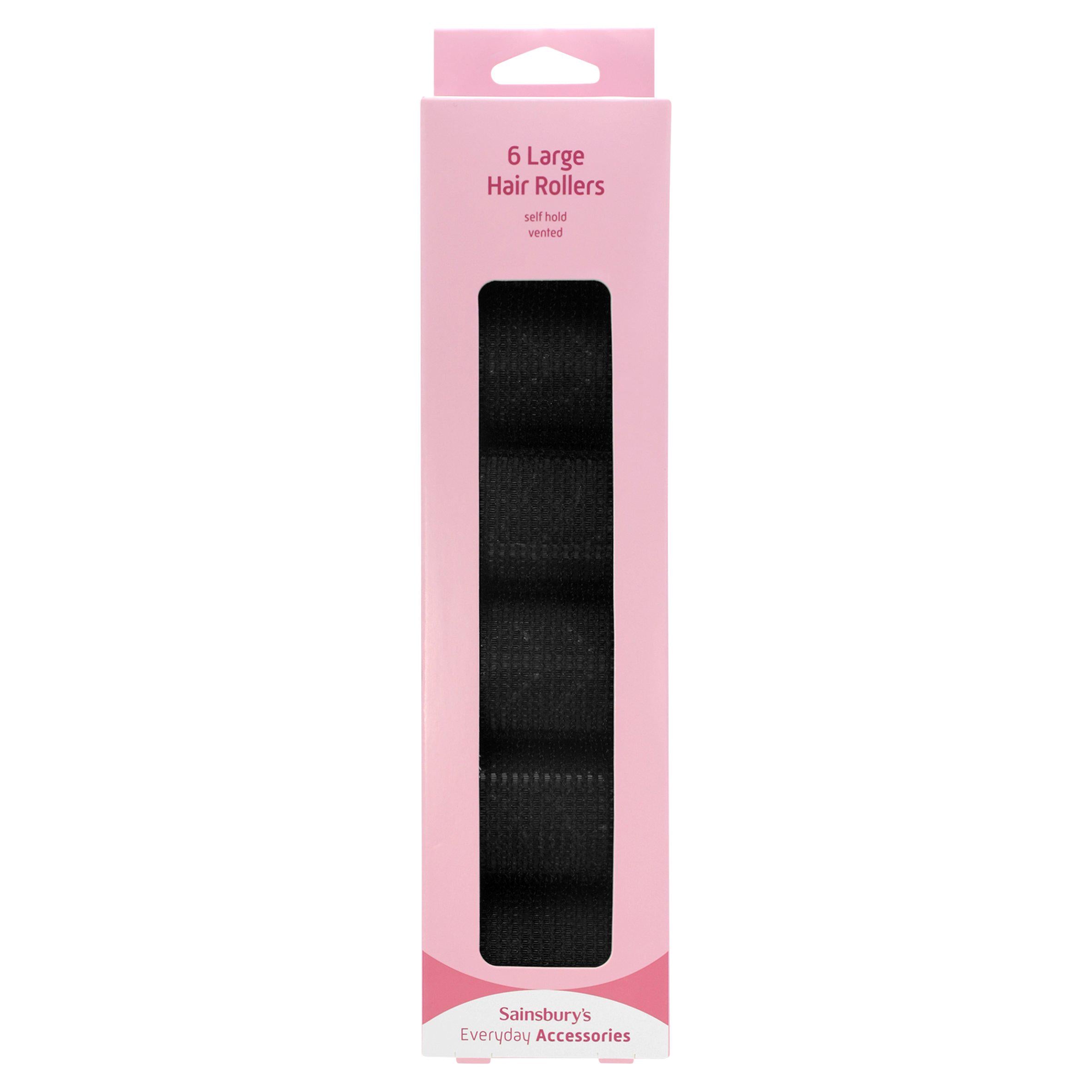 Sainsbury's large vented hair rollers x6 - British product