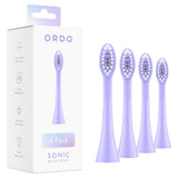 Ordo Sonic Brush Heads Pearl Violet 4-pack, imported from the UK