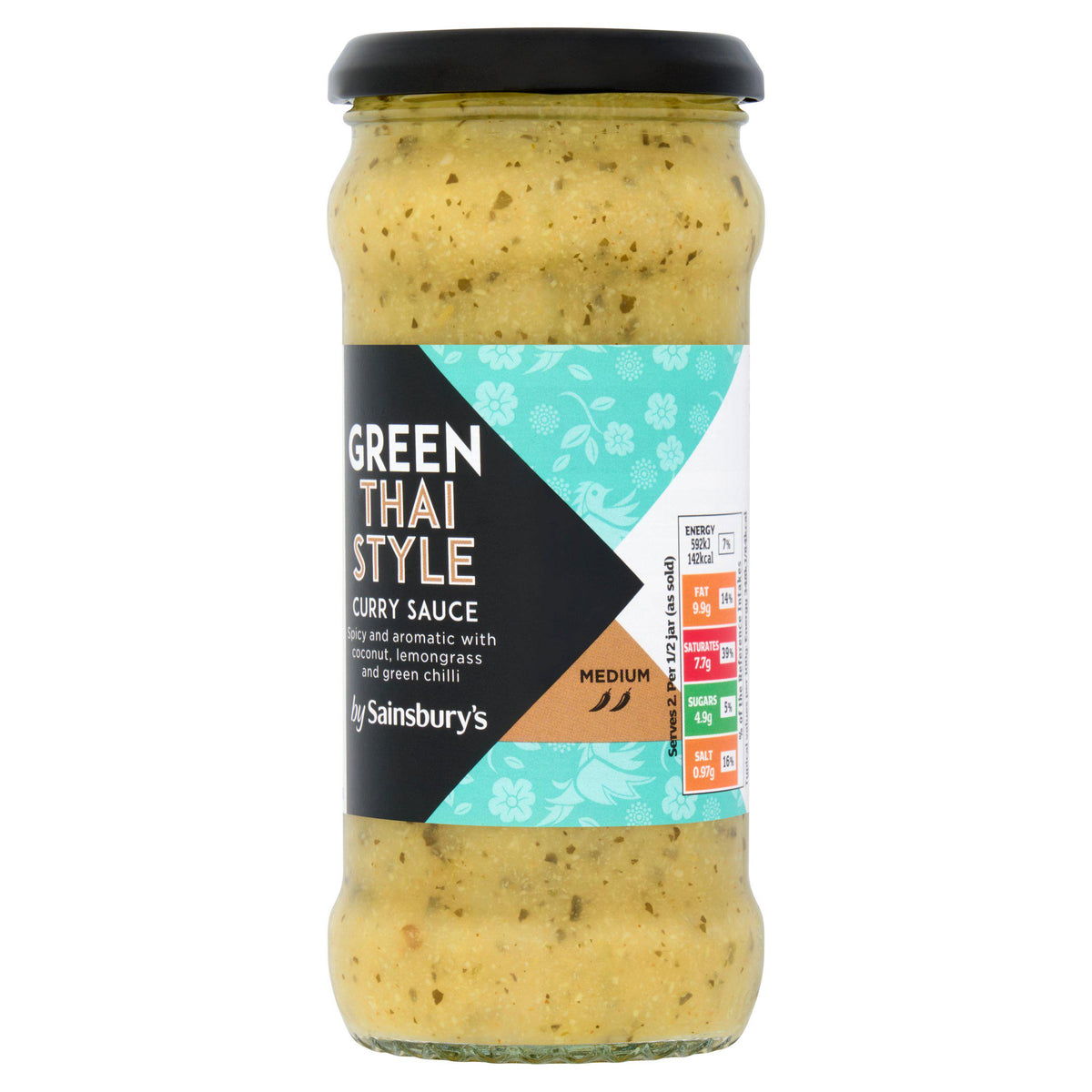 Sainsbury's Thai green curry cooking sauce 340g, imported from the UK