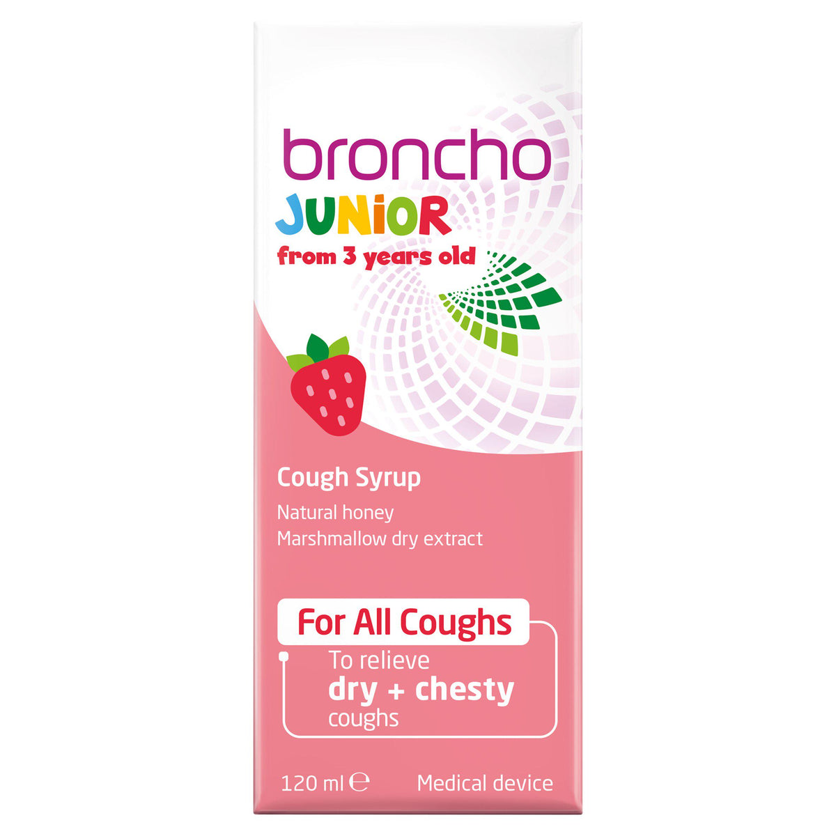 Bronchostop Junior children's cough syrup 120ml (British brand)