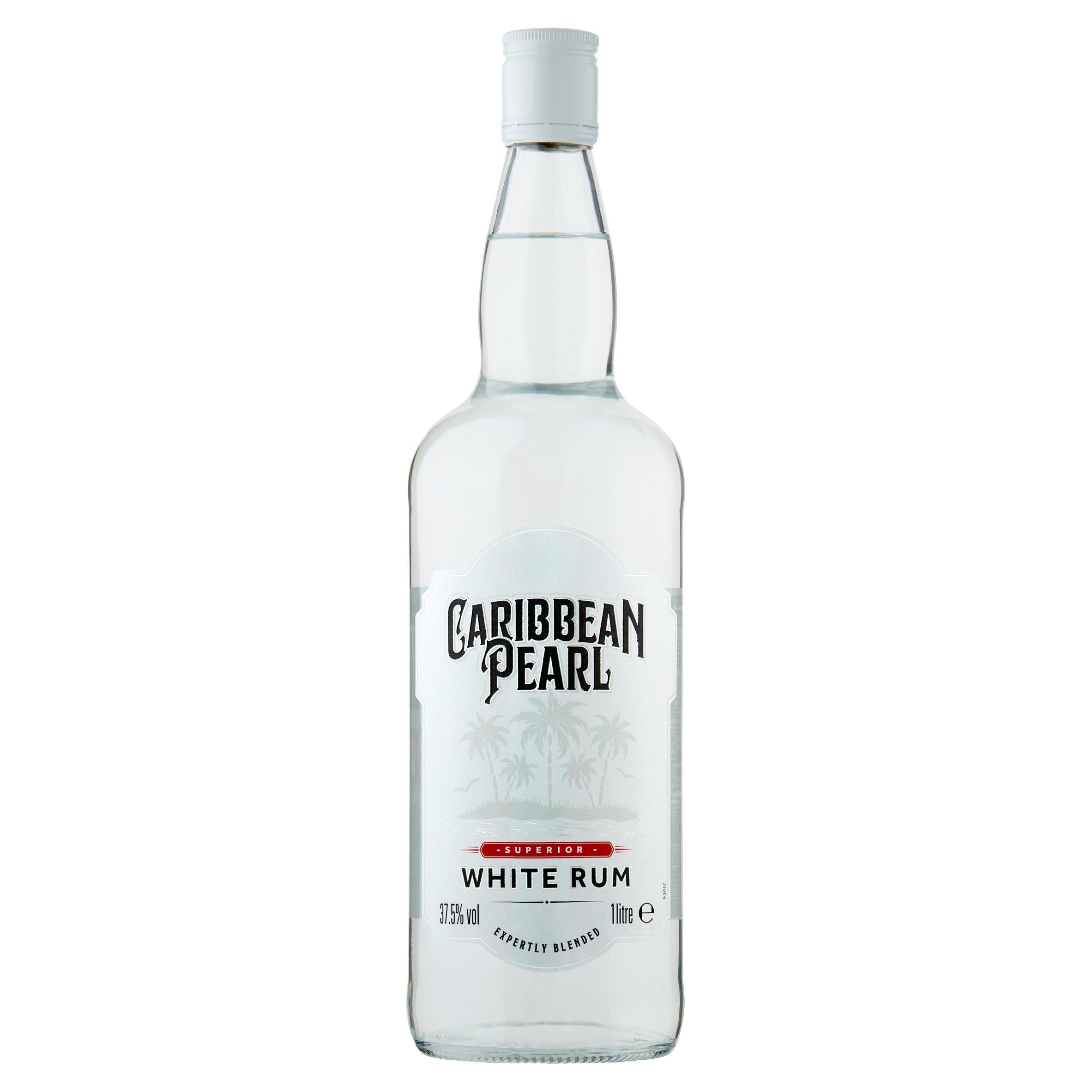 Caribbean Pearl white rum 1L (British brand)