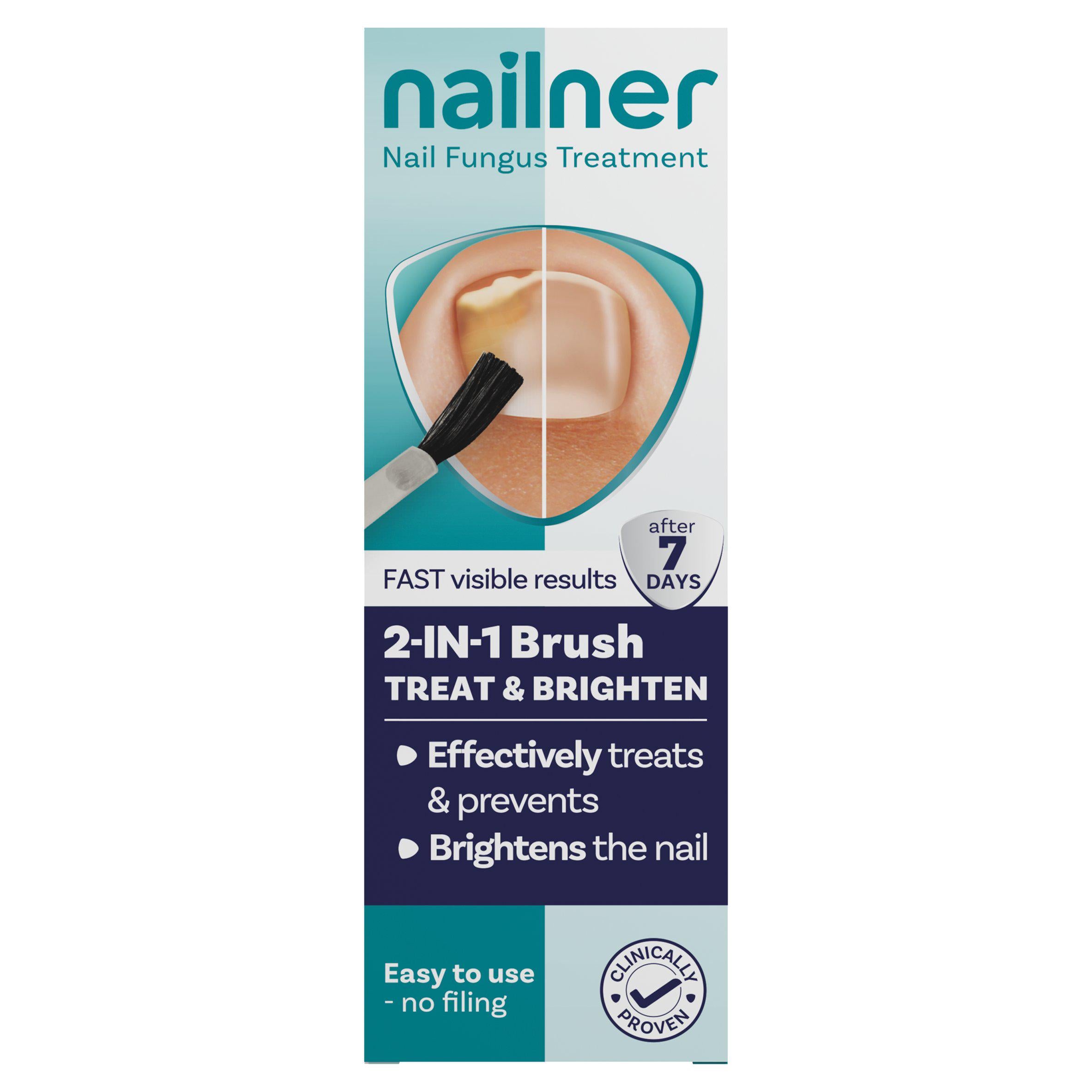 Nailner 2 in 1 antifungal nail brush 5ml, UK version