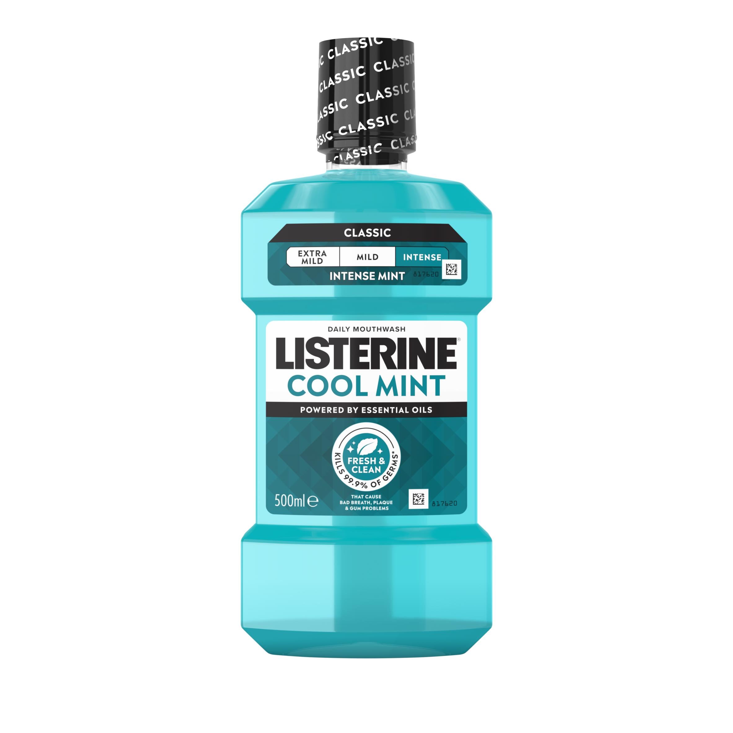 Listerine Cool Mint mouthwash 500ml - British product