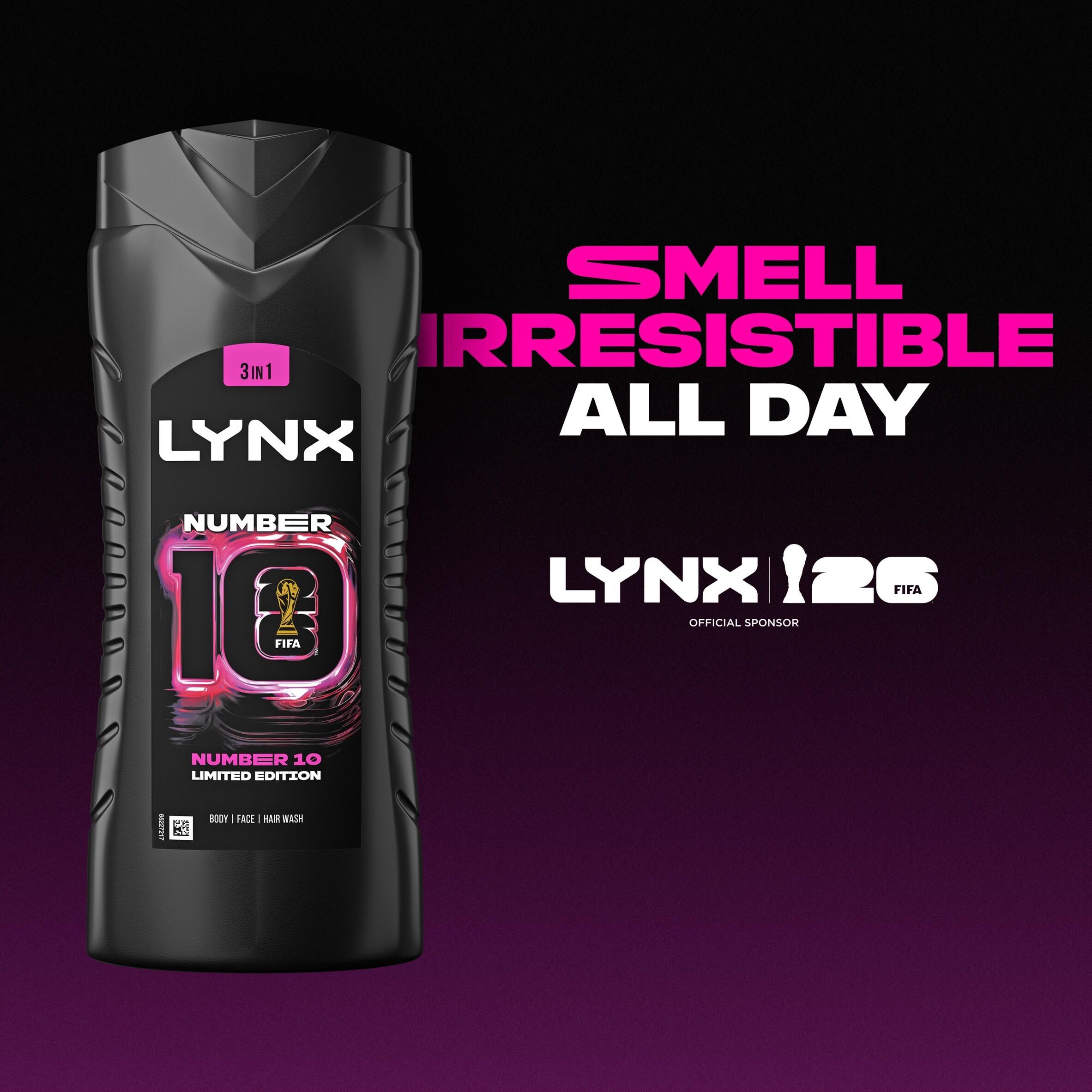 Lynx Number 10 3-in-1 body wash 500ml (British brand)