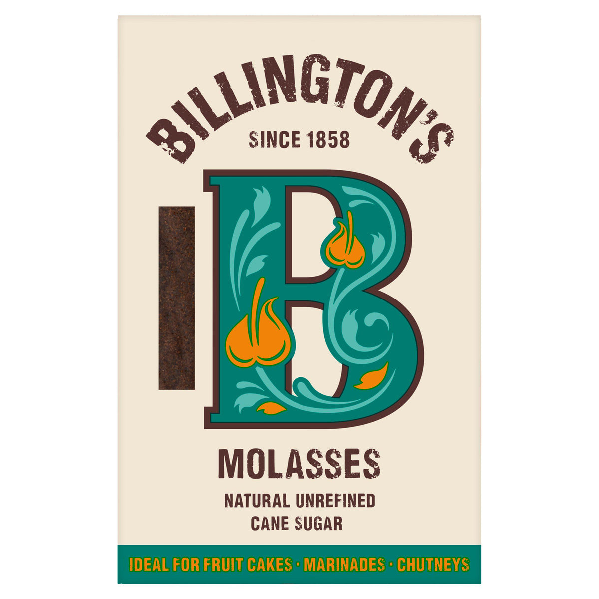 Billington's molasses sugar 500g, UK version