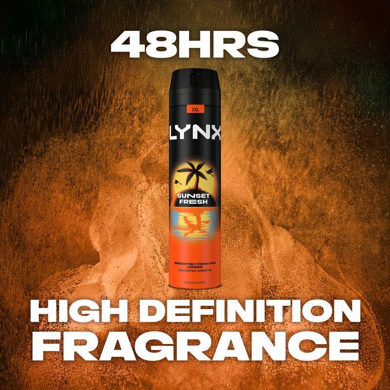 Lynx Sunset Fresh deodorant body spray 250ml - British product