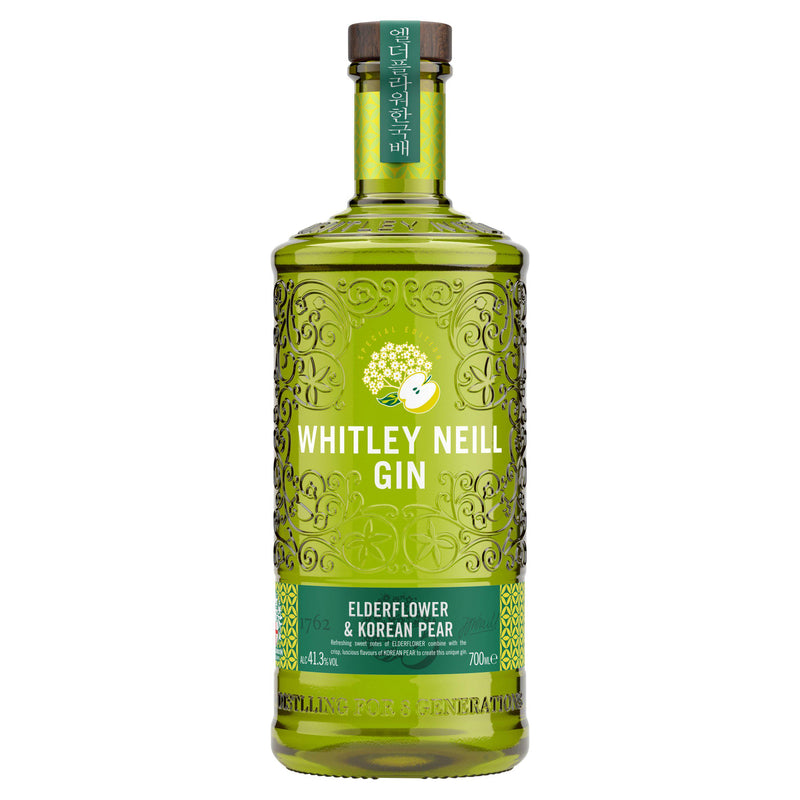 Whitley Neill Elderflower & Korean Pear Gin 70cl, UK version