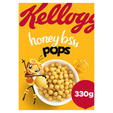 Kellogg's Honey Pops breakfast cereal 330g - British product