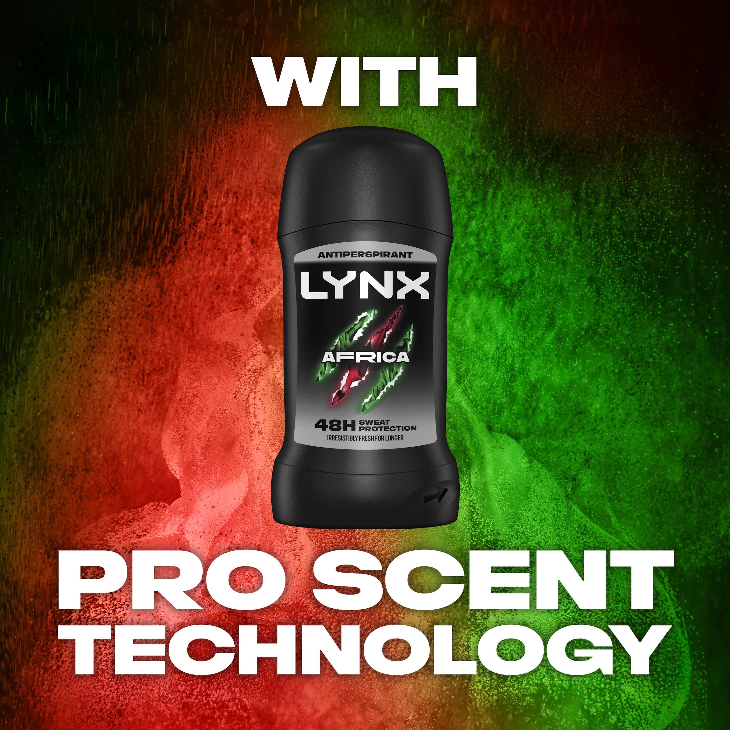 Lynx Africa antiperspirant deodorant stick 50ml, UK version