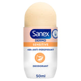 Sanex Derma Care Sensitive antiperspirant roll on deodorant 50ml, imported from the UK