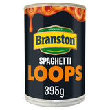 Branston spaghetti loops in tomato sauce 395g, imported from the UK