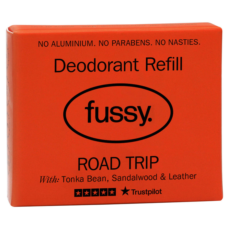 Fussy deodorant refill Road Trip 40g - British product