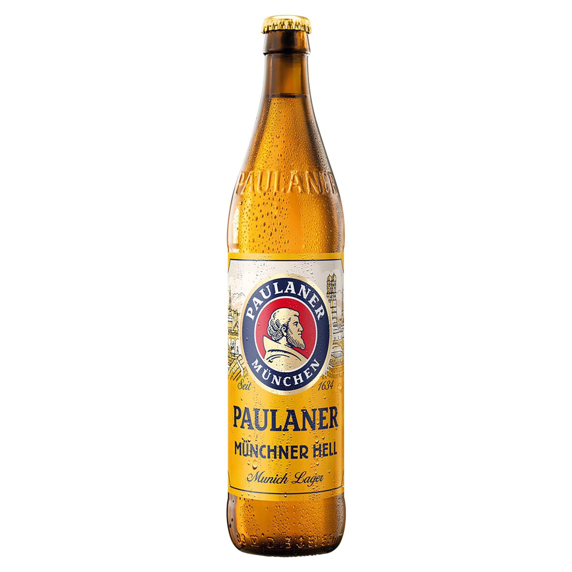 Paulaner Munich Helles lager 0.5L, imported from the UK