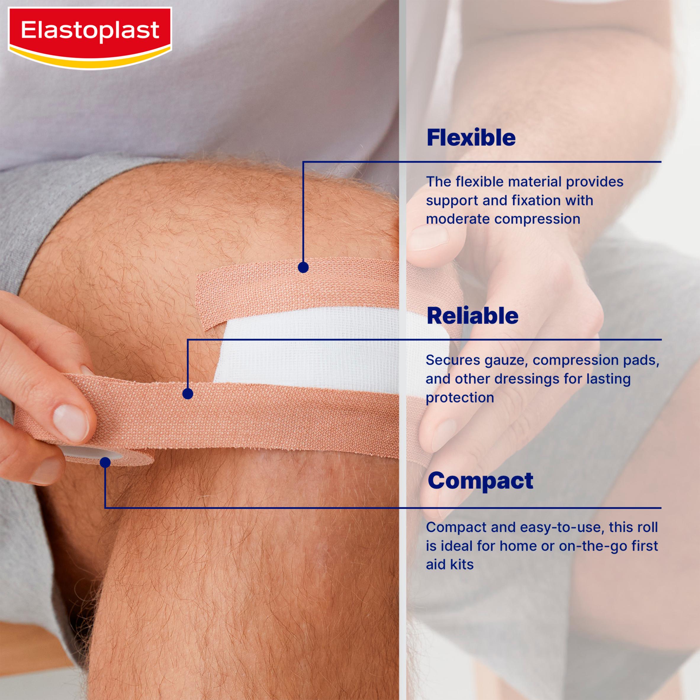 Elastoplast fabric roll plaster elastic 2.5cm 3m, UK version