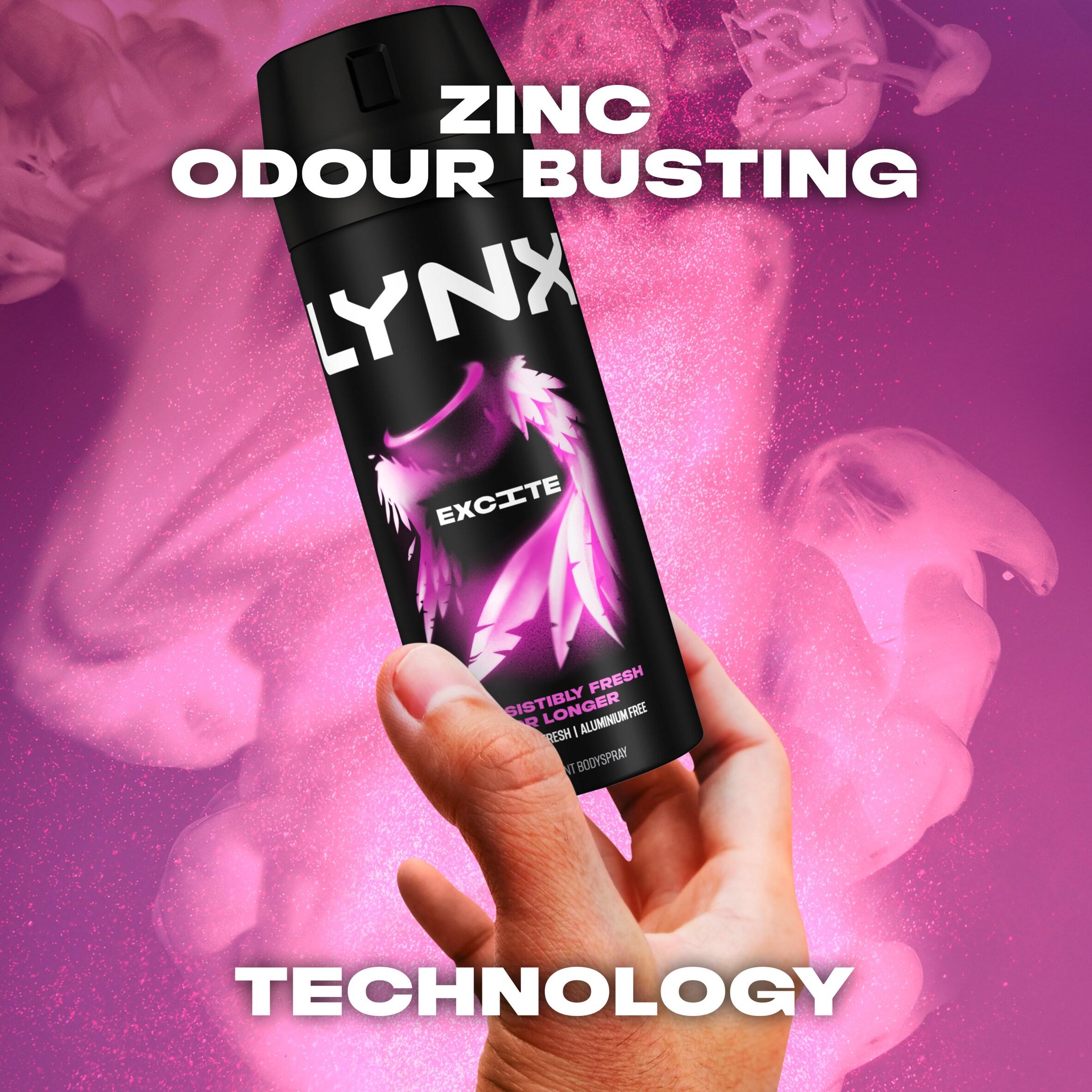 Lynx Excite deodorant body spray 150ml (British brand)