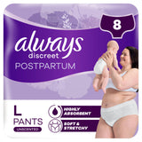 Always Discreet Postpartum & Adult Incontinence Pants Size L