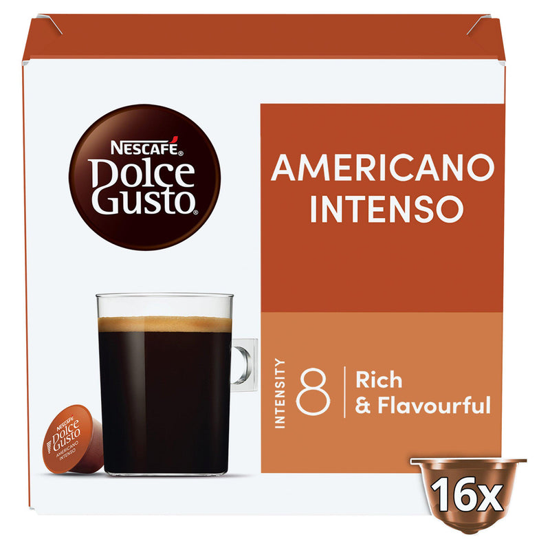 Nescafé coffee pods Americano Intenso 16 pods - British product