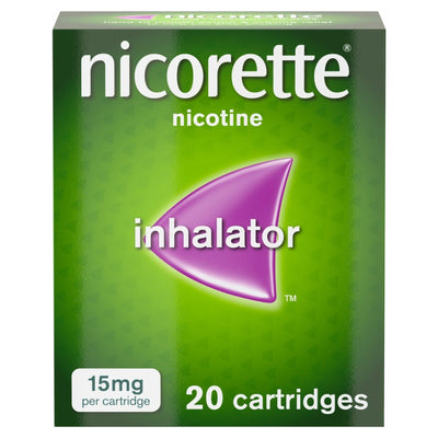 Sainsburys Nicorette Inhalator Cartridges 15mg Quit Smoking Aid 20 Cartridges- Buy online at McGrocer