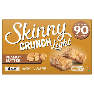Sainsburys Skinny Peanut Butter Crunch Light Cereal Bars 5 x 20g- Buy online at McGrocer