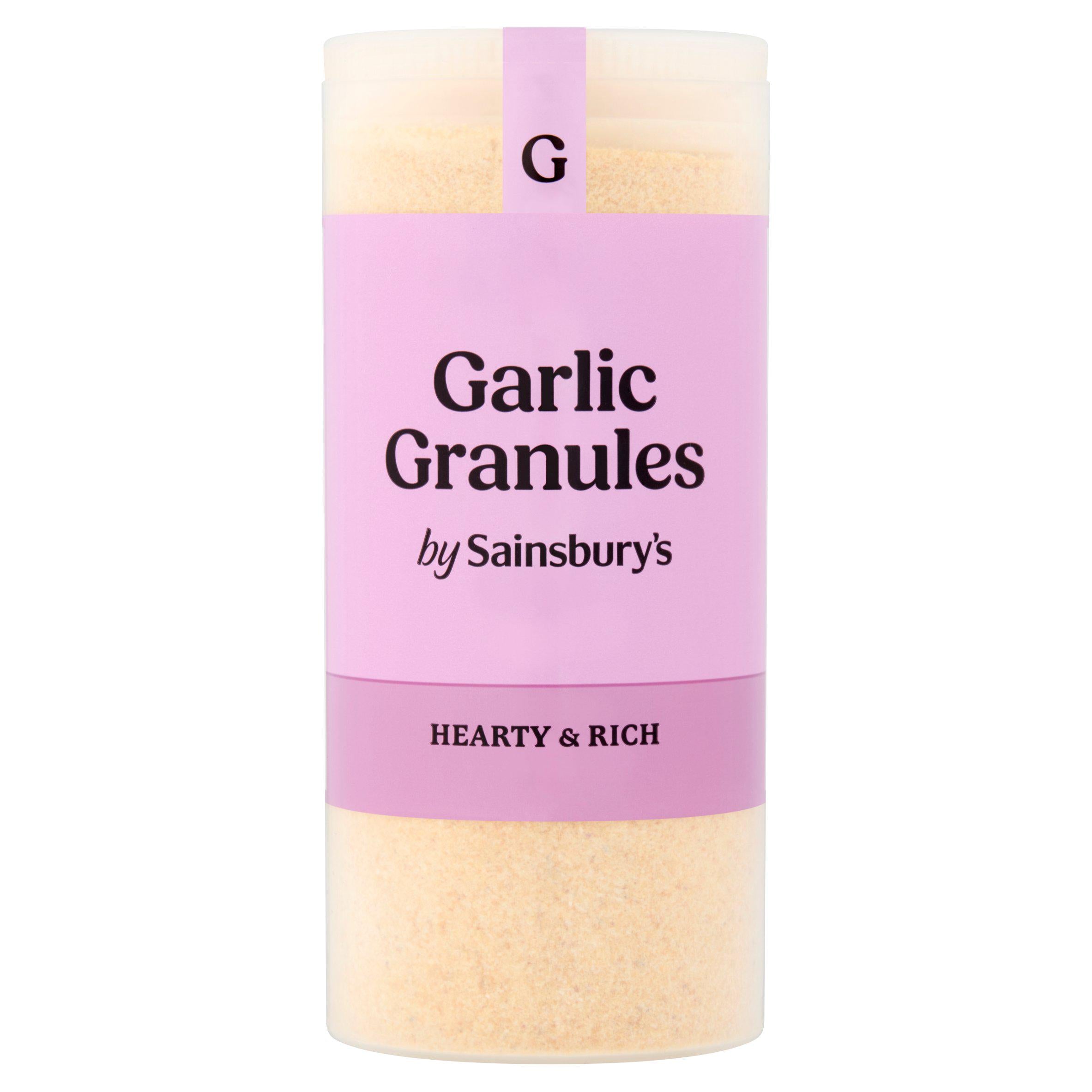 Sainsbury's garlic granules 138g, UK version