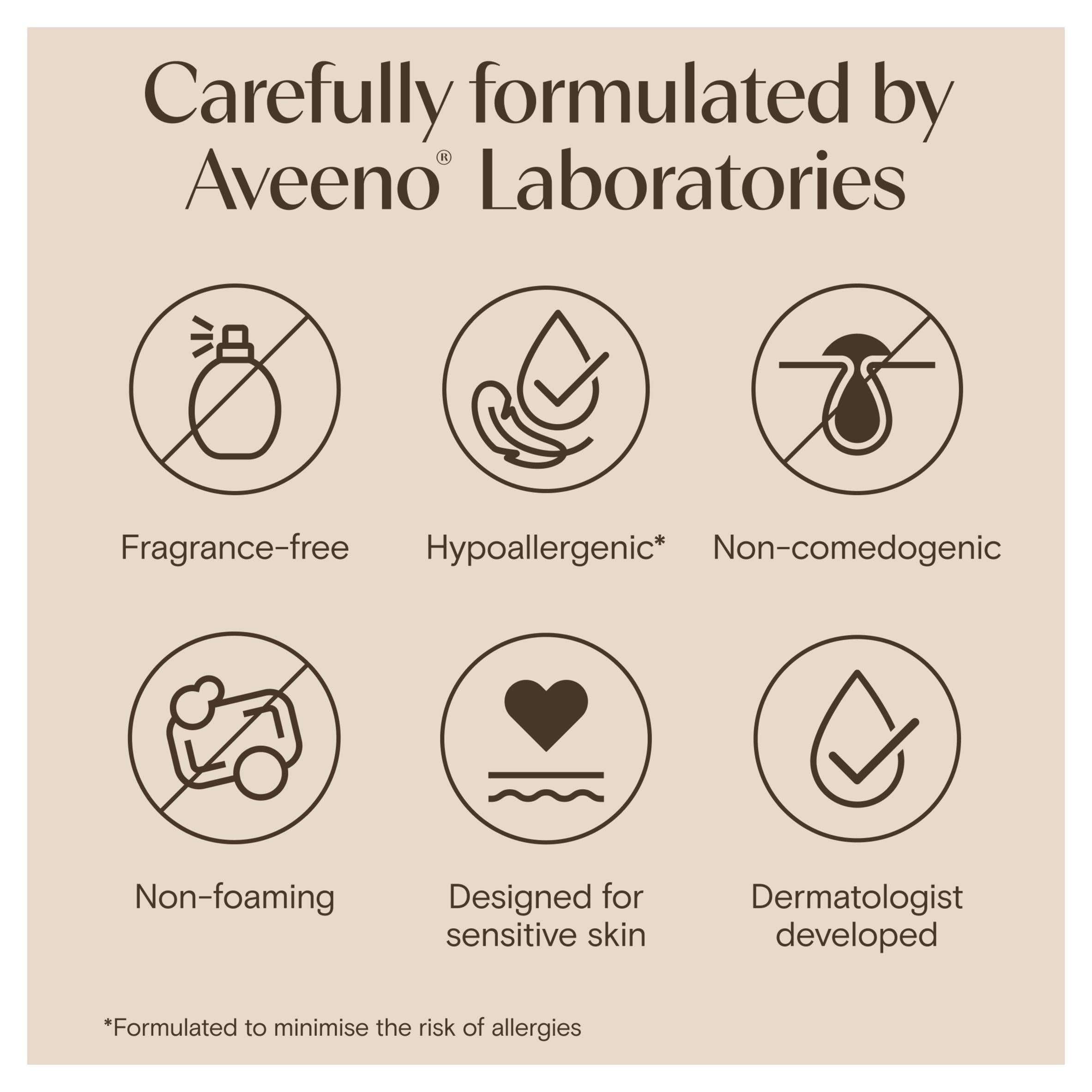 Aveeno Calm & Restore Oat Cleanser 200ml (British brand)