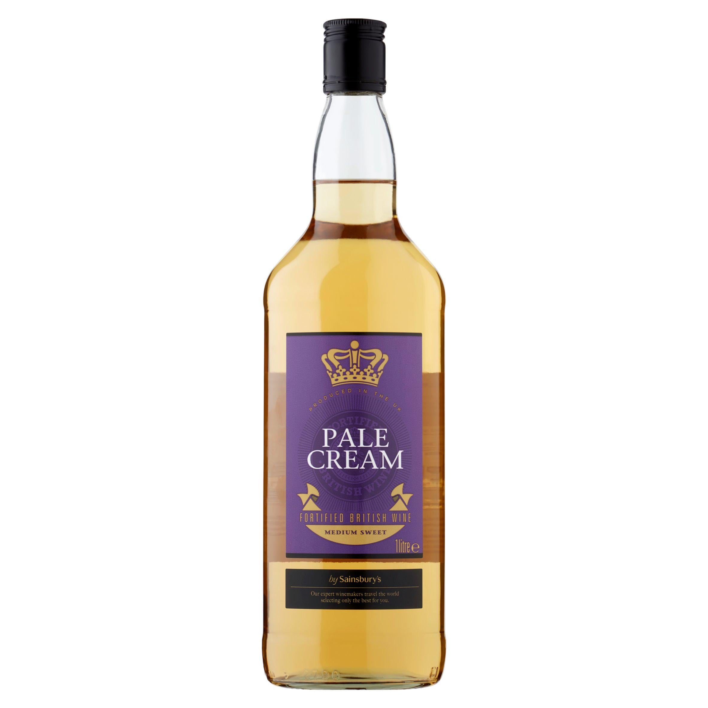 Sainsbury's pale cream fortified wine 1L (British brand)