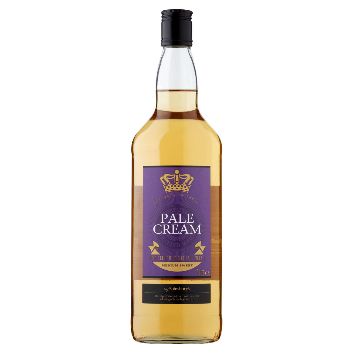 Sainsbury's pale cream fortified wine 1L (British brand)
